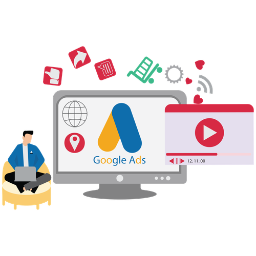 man doing google advertising management